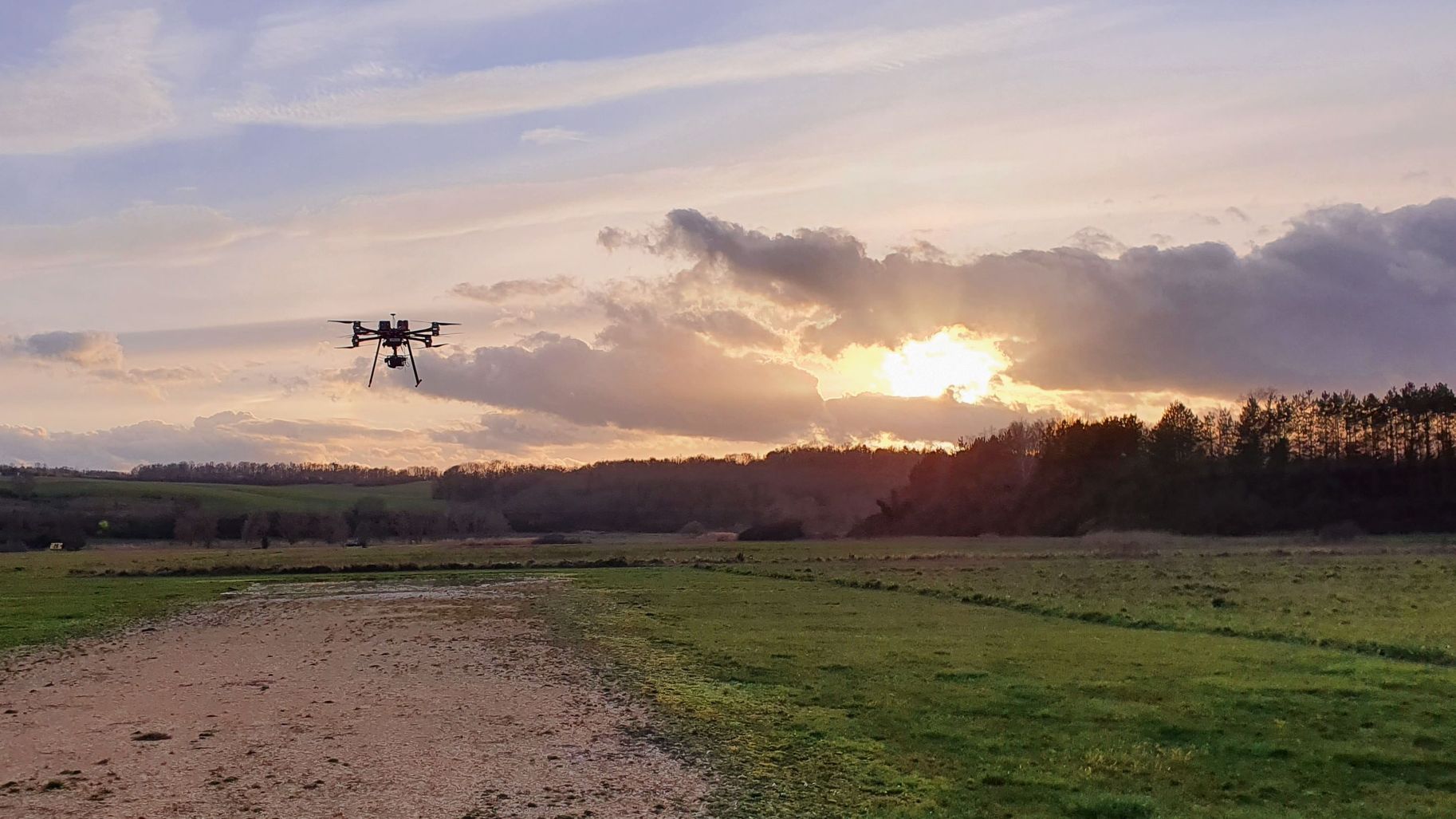 Drone CEOS en vol