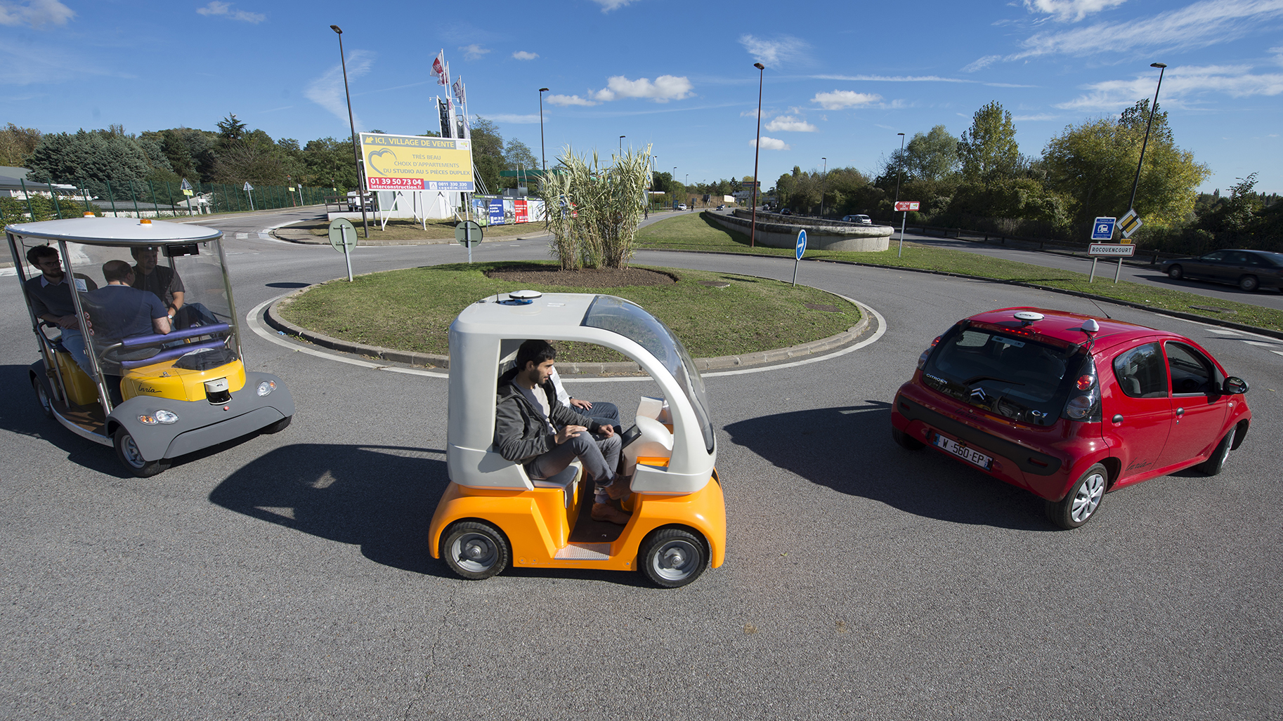 Train de véhicules autonomes