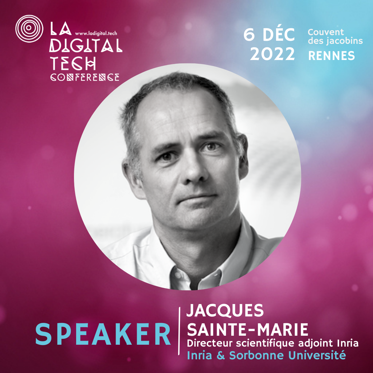 visuel du speaker Jacques Sainte-Marie