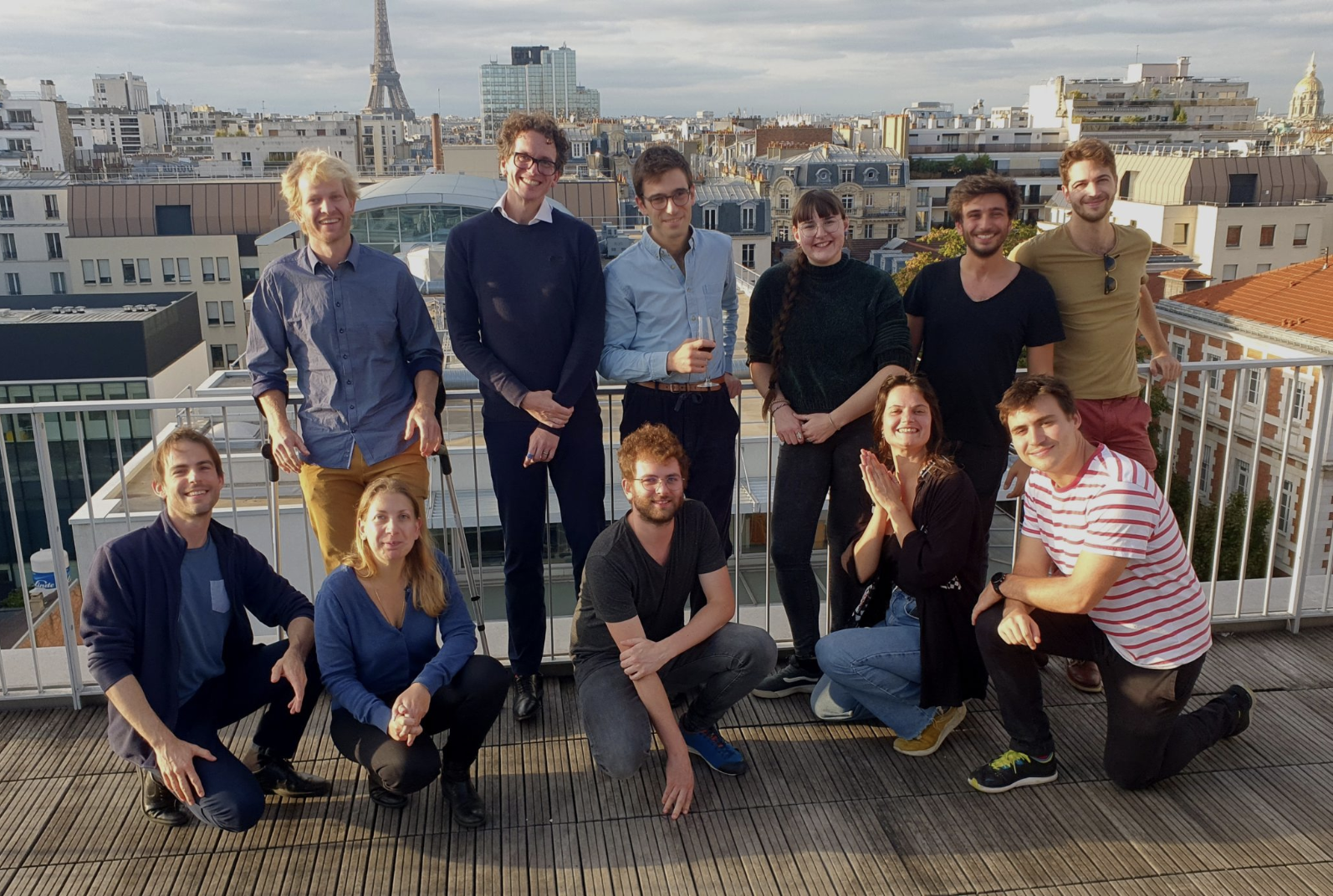 Photo de groupe de l'équipe EPIMETHEE.