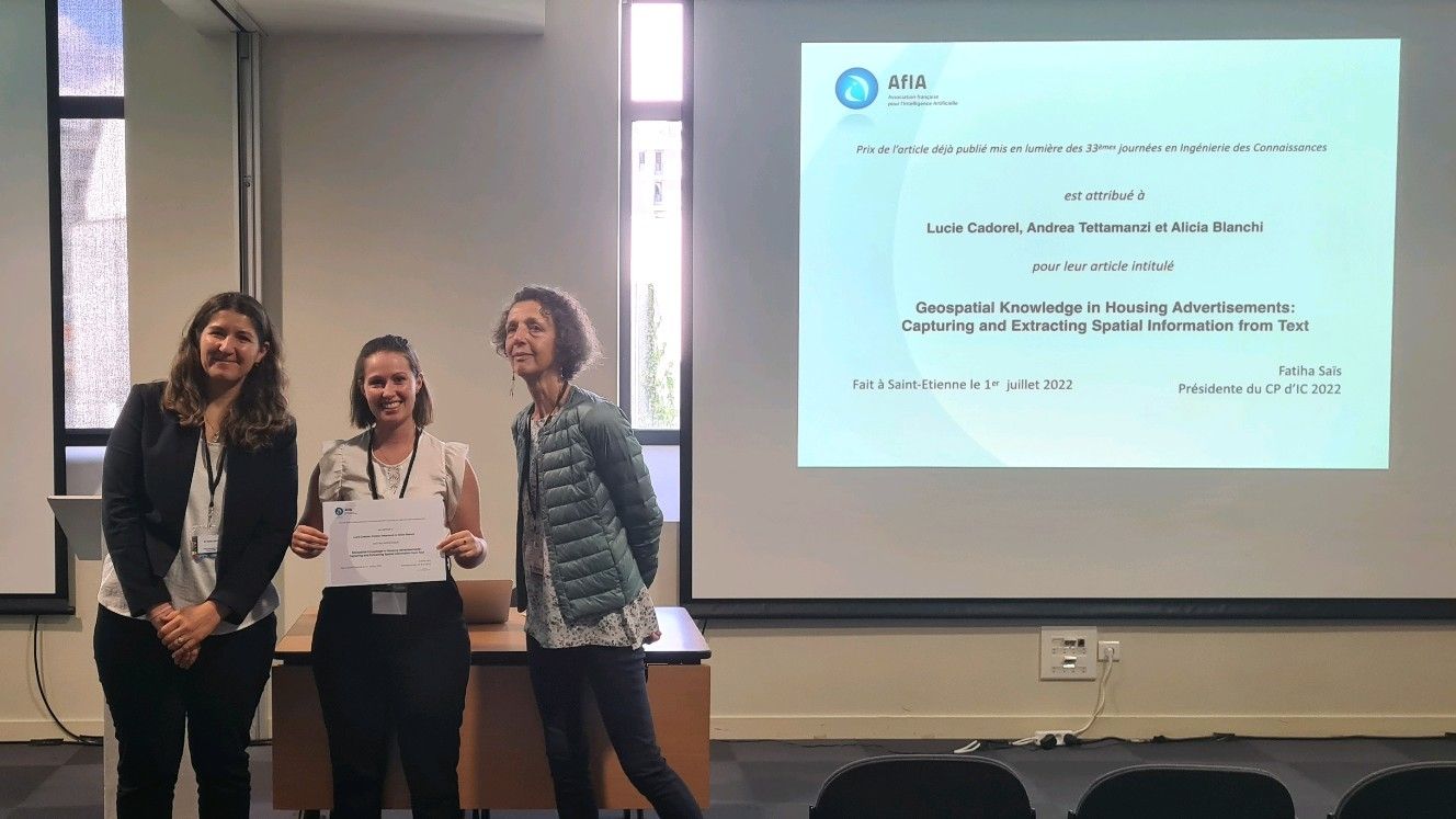 #IC2022 : Lucie Cadorel remporte le Best Highlight Paper